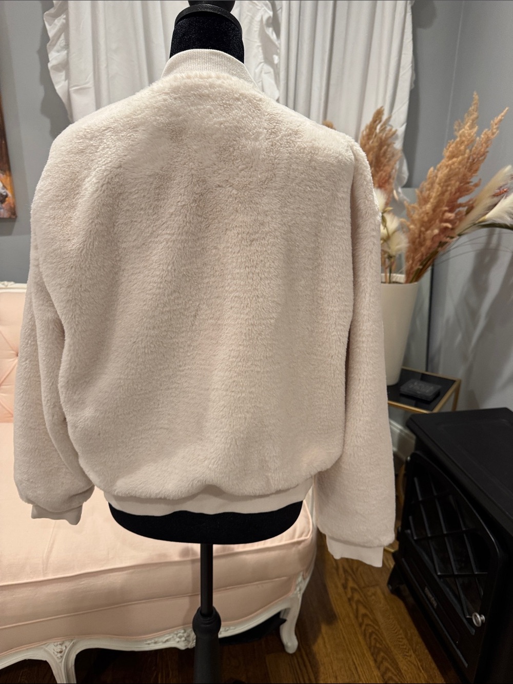 Sanctuary Plush Teddy Jacket in Cream - Picture 3 of 9